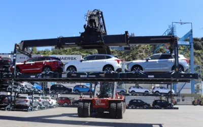 TPS y los detalles de la exitosa descarga de automóviles en contenedores flat rack