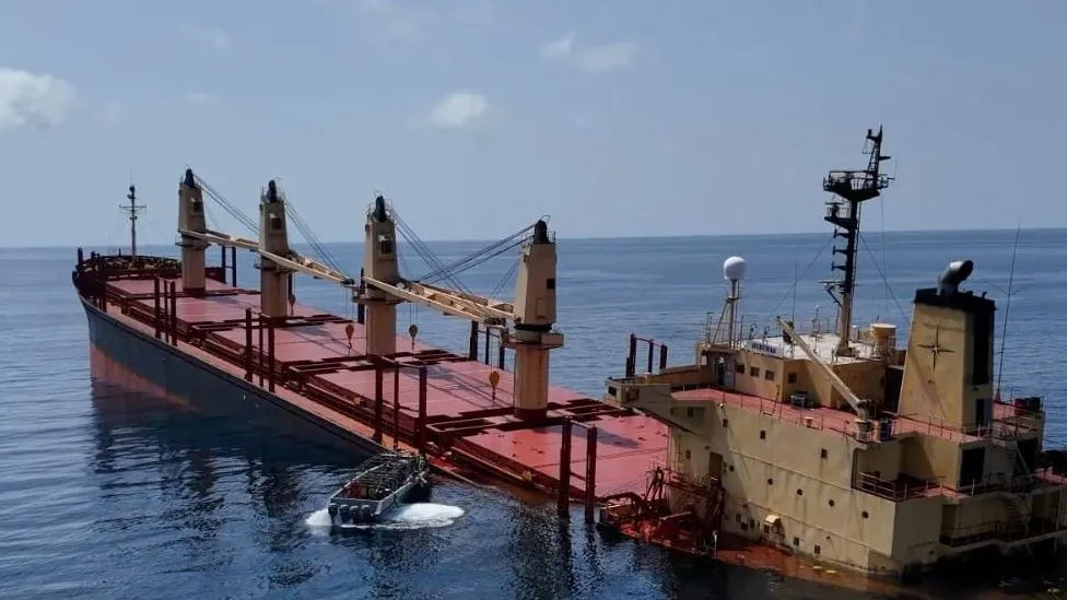 Cargo ship attacked by Houthis sinks off Yemen coast